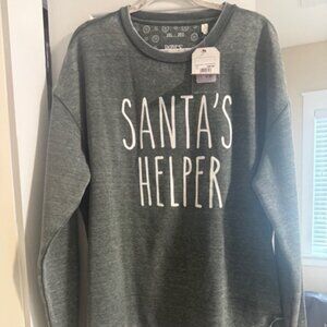NWT Royce Brand "Santa's Helper" Oversized Sweatshirt - Size 2XL